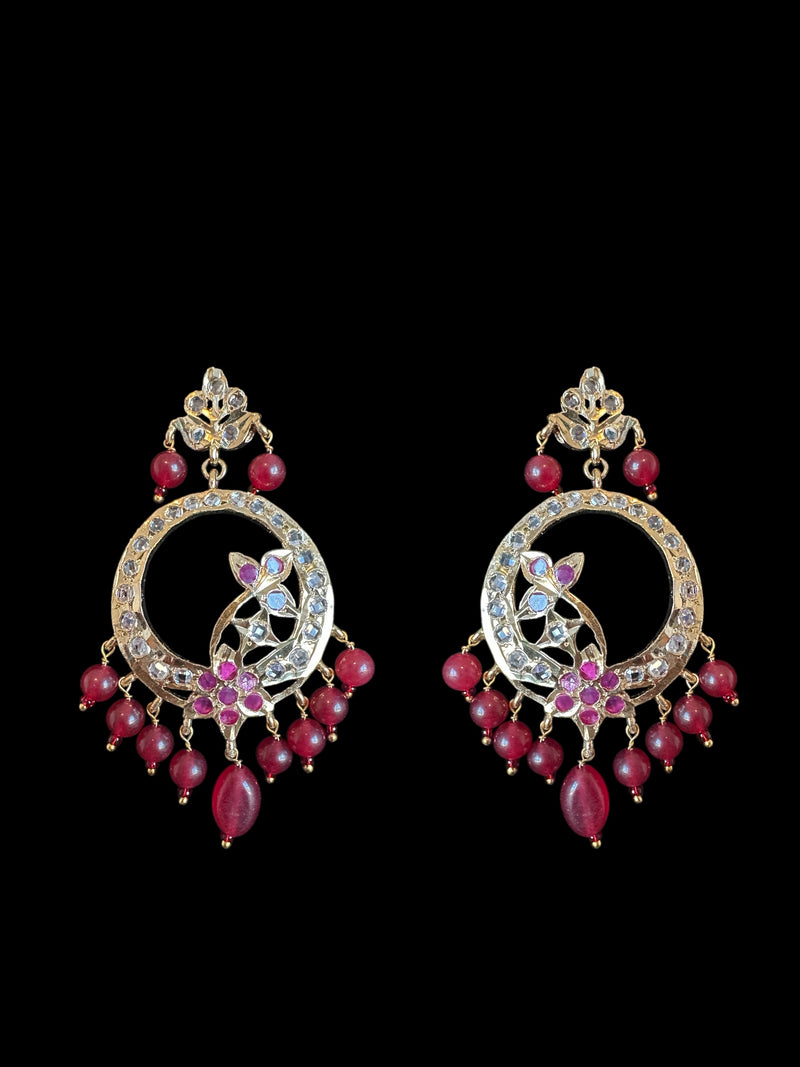 PS519 Hima ruby Pendant set with earrings (READY TO SHIP  )