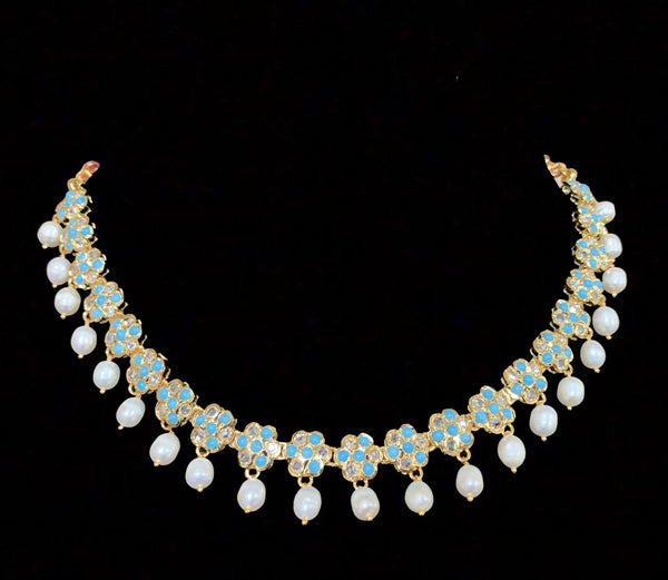 DNS123 Meenaz Feroza necklace ( READY TO SHIP )