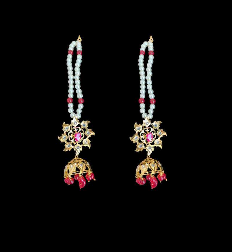 BR47 Navratan jadavi alcha hyderabadi bridal set (READY TO SHIP