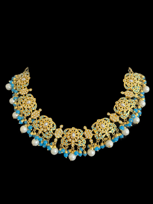 DNS43 Niyati pearl jadau necklace with earrings( READY TO SHIP )