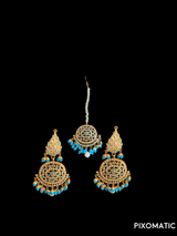 DLN44 Simran rani haar in turquoise   ( READY TO SHIP)