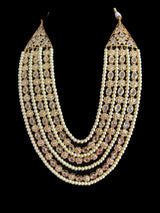 SAT75 BHANU gold plated Mala with Chandbali earrings ( READY TO SHIP)