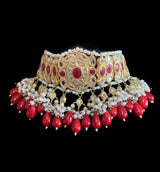 BR25 Radha bridal set ( red ) ( READY TO SHIP)