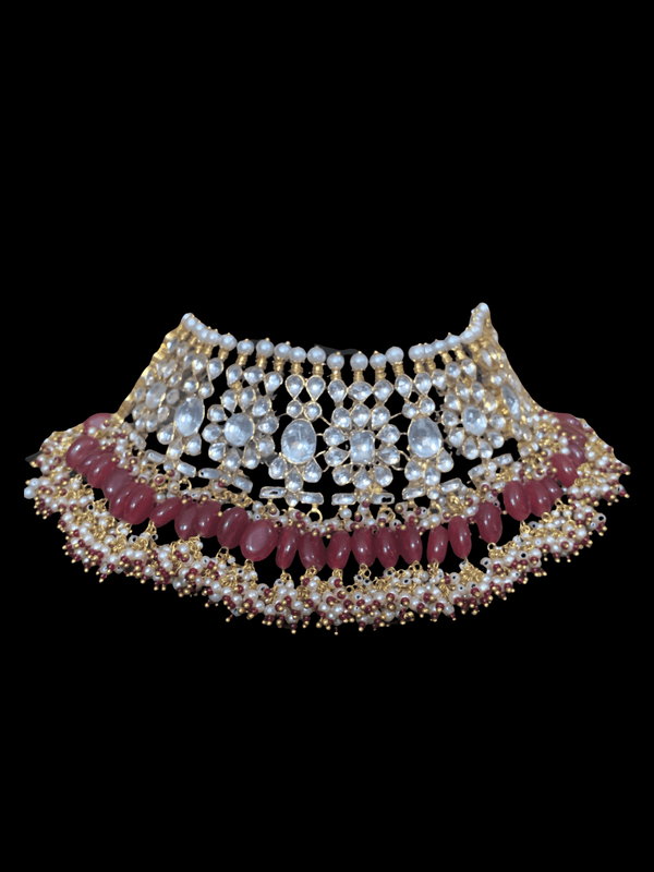 BR4 Khushboo kundan bridal set - ruby ( READY TO SHIP )