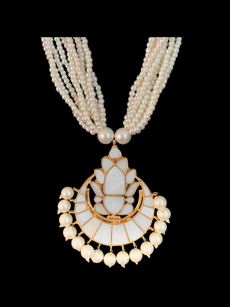 PS413 Niswa mother of pearl pendant set (READY TO SHIP )