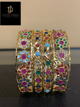 B136 Indu Navratan Bangles ( READY TO SHIP )