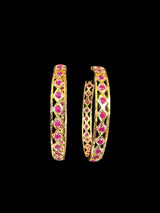 B144 INDU ruby bangles -1 pair ( READY TO SHIP )