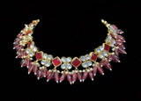 DNS103 Athalia kundan necklace ( READY TO SHIP)