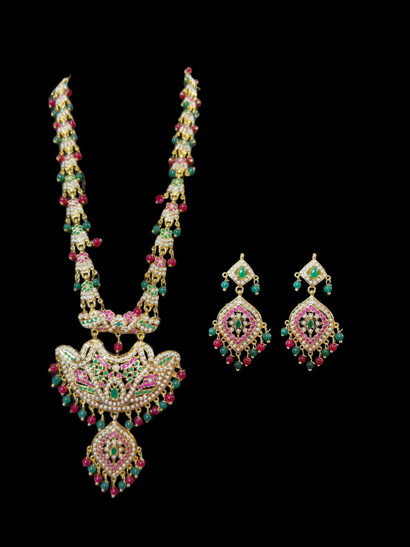 DLN24 Yashvi Rani haar with earrings ( READY TO SHIP )