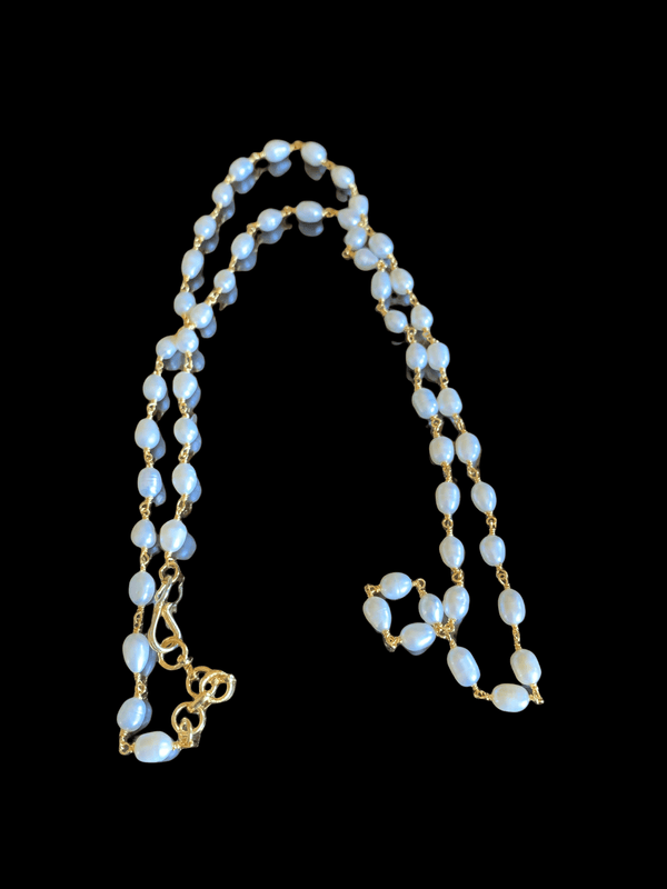 DNS114 Single  layered fresh water  pearl mala  (READY TO SHIP )