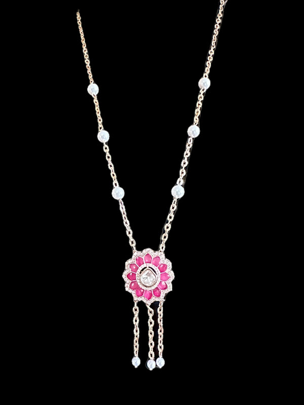 PS363  Eliza rose gold plated necklace ( READY TO SHIP )