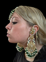 Romana earrings tika in green ( READY TO SHIP )