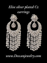 DER502 Elise silver plated earrings  ( READY TO SHIP )