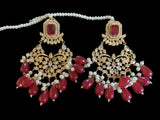 BR112 Aima choker set (red ) READY TO SHIP