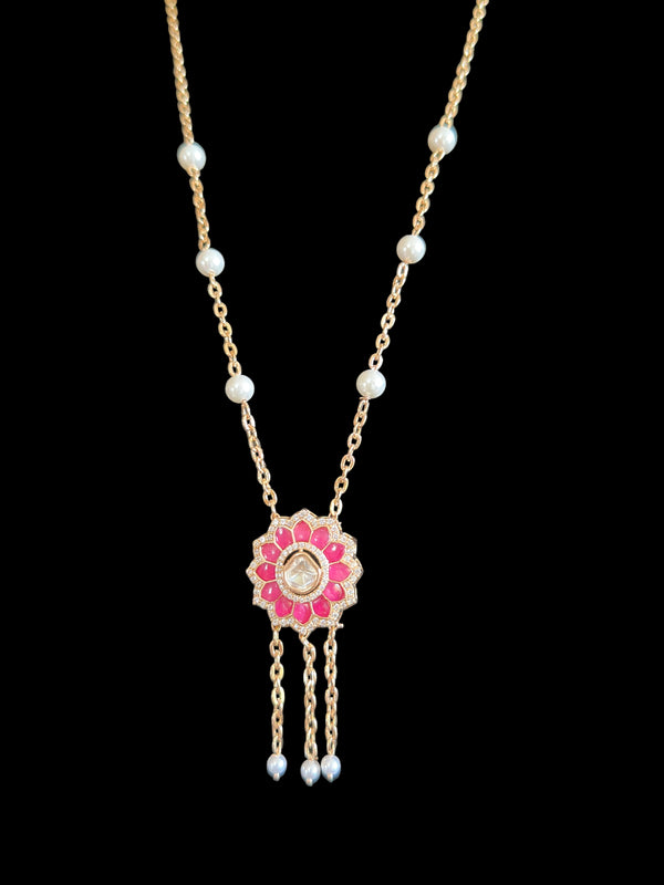 PS363  Eliza rose gold plated necklace ( READY TO SHIP )