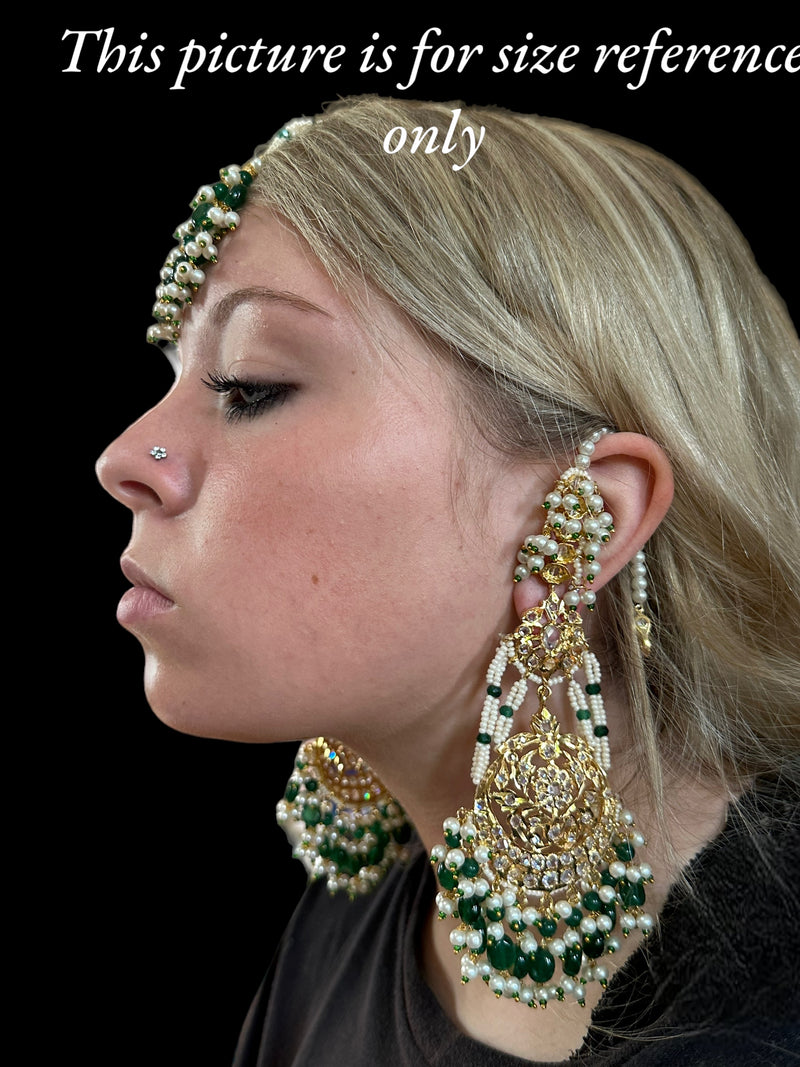 Romana earrings tika in pearls  ( SHIPS IN 4 WEEKS )