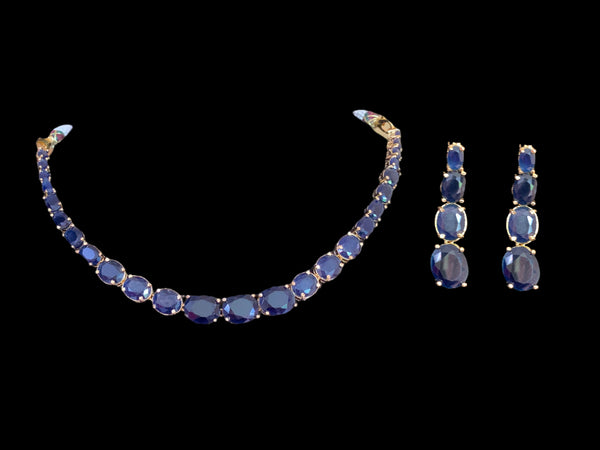 Gold plated short necklace set ( READY TO SHIP)