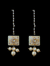 DLN28 kundan meenakari long necklace set ( READY TO SHIP)