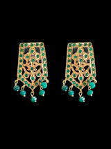 C268 Indu choker in green beads ( READY TO SHIP)