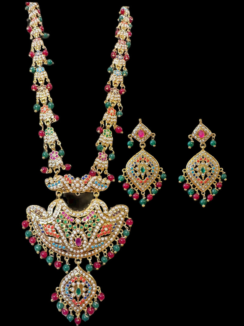 DLN23 Yashvi Rani haar with earrings ( SHIPS IN 4 WEEKS  )