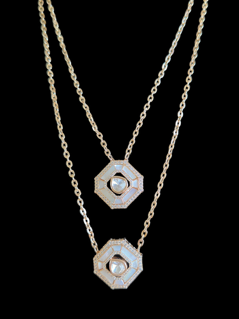 PS134 Eliza rose gold plated necklace ( READY TO SHIP )