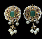 C248 Radha sabyasachi  inspired kundan choker with earrings (SHIPS IN 4 WEEKS )