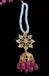 BR111 Insia jadavi lacha set in rubies  ( READY TO SHIP )