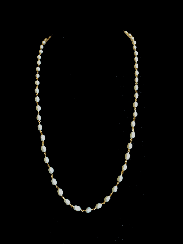 DNS114 Single  layered fresh water  pearl mala  (READY TO SHIP )