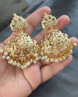 DER617 jadau earrings with pearls ( READY TO SHIP )