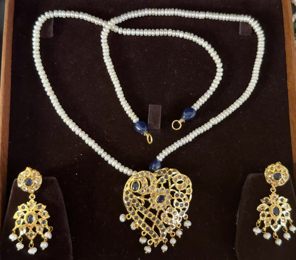 PS556 Akriti long pendant  with earrings ( READY TO SHIP )