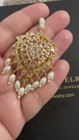 DJTK3 Zohra tika in pearls    ( READY TO SHIP)