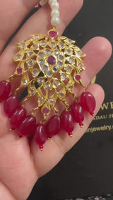 DJTK4 Zohra tika in ruby ( READY TO SHIP )