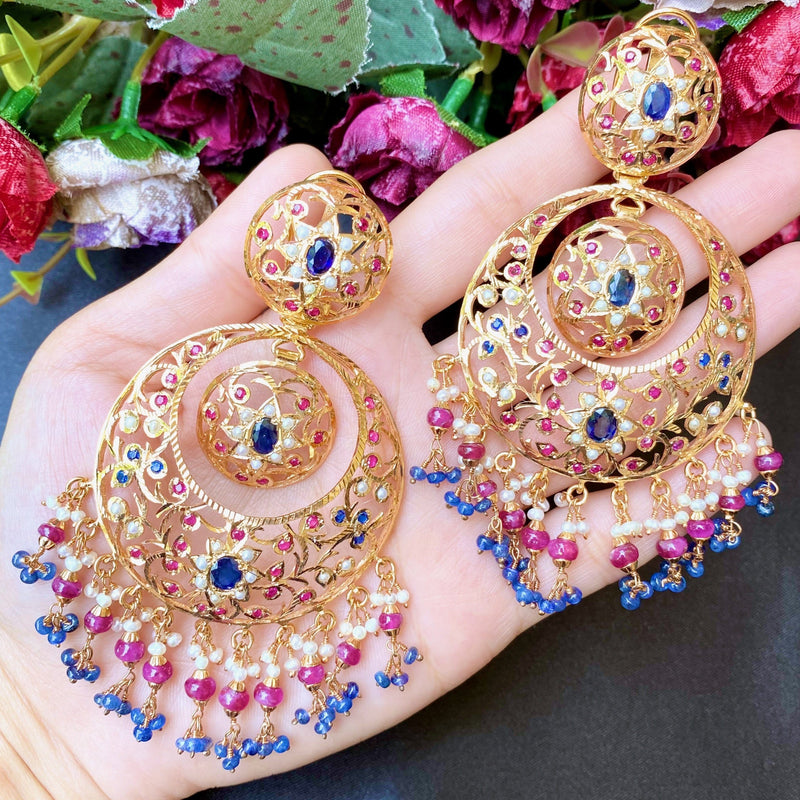 Buy Beautiful One Gram Gold Jhumka Chandbali Earrings For Women Online at  Best Prices in India - JioMart.