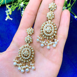 Pearl Drop Earrings in Gold Plated Silver ER 156