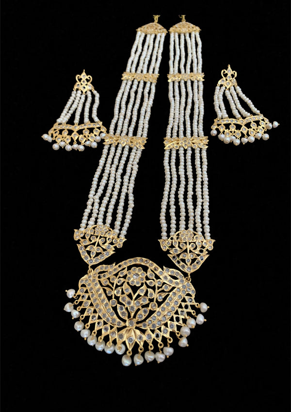 LN72  Hareem fresh water pearl rani haar ( SHIPS IN 4 WEEKS  )