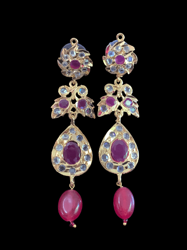 PS442 Jugni in faux ruby  beads ( READY TO SHIP)