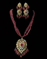 Alvira navratan pendant set (SHIPS IN 4 WEEKS )