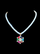 KIDS fresh water pearls pendant set with earrings- NAVRATAN ( READY TO SHIP )
