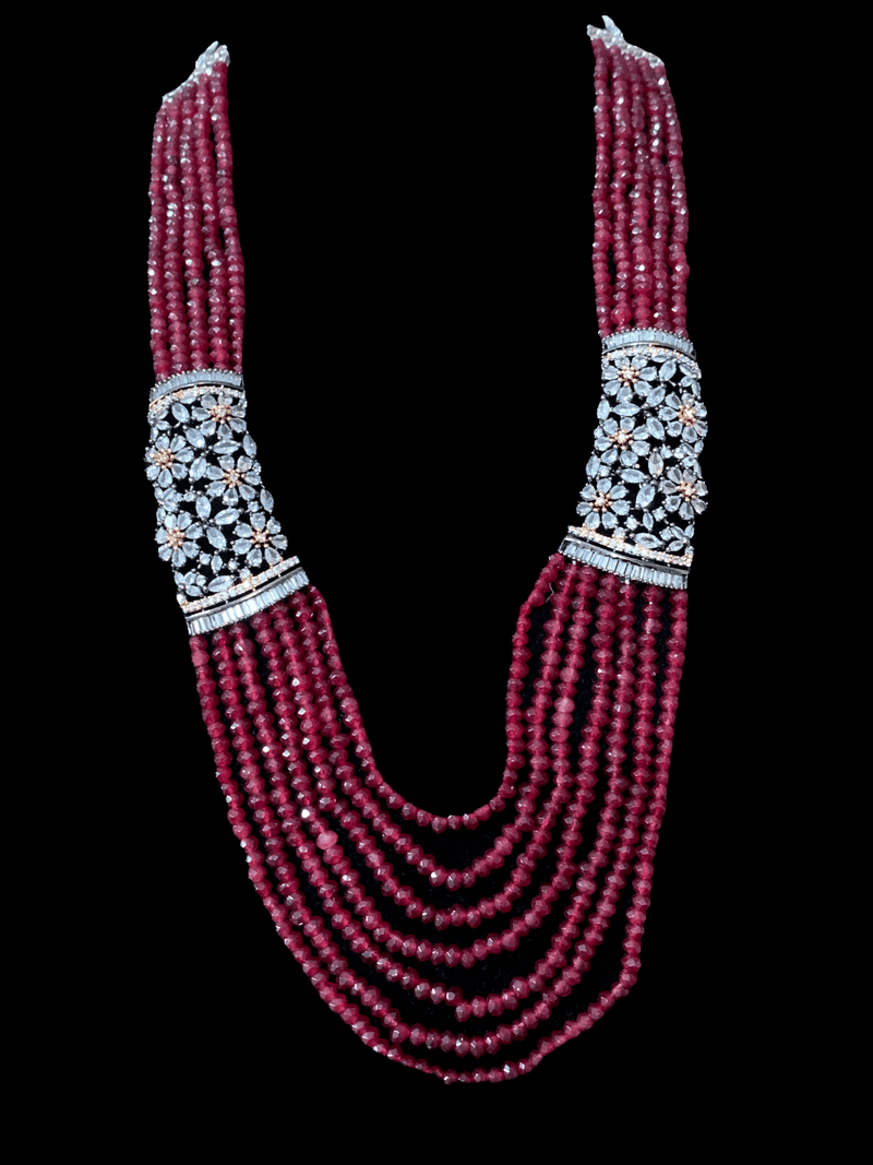 SEHBA necklace - ruby  ( READY TO SHIP )