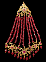 DJHR67 Abira jhoomar in rubies ( READY TO SHIP  )