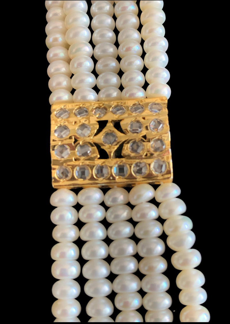 LN172 Namrata long Rani haar in fresh water pearls ( READY TO SHIP )