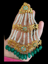 DJHR56 Leah multicolor  jhoomar with fresh water pearls ( READY TO SHIP)