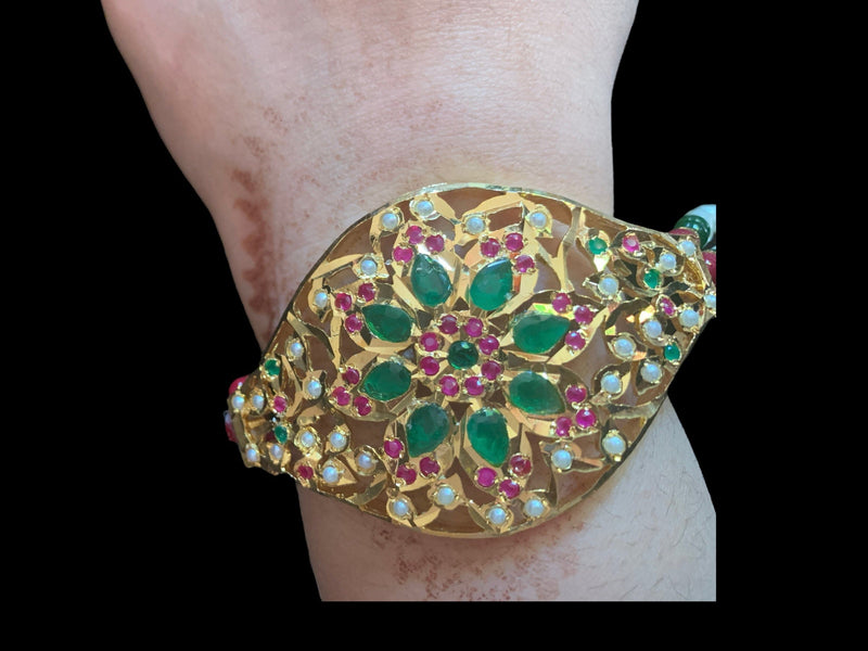 Jadau bracelet - ruby emerald   ( READY TO SHIP )