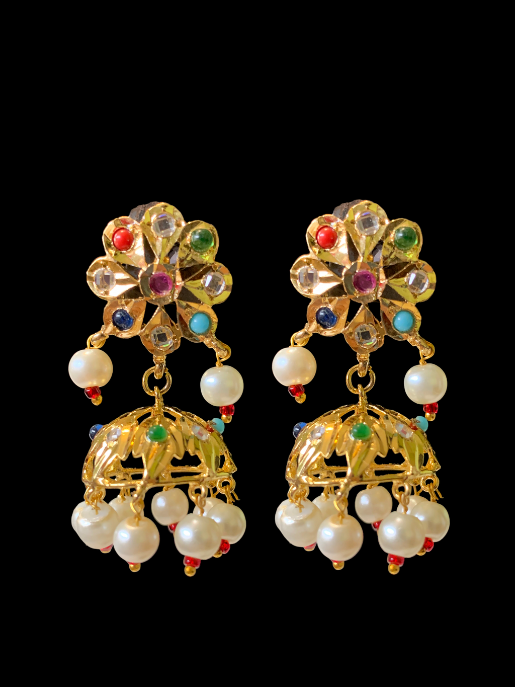 Navratan jhumkas 2025