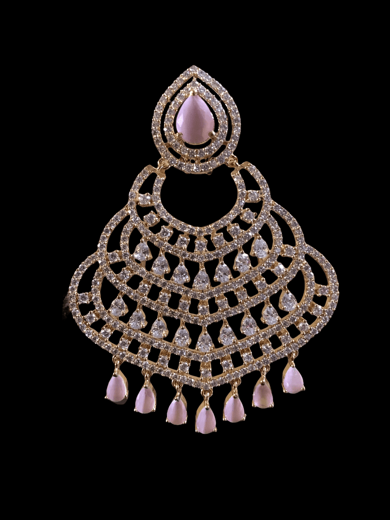 DER182 Purvi chandbali earrings  (READY TO SHIP )