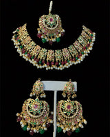 Raksha jadau necklace set ( SHIPS IN 4 WEEKS )