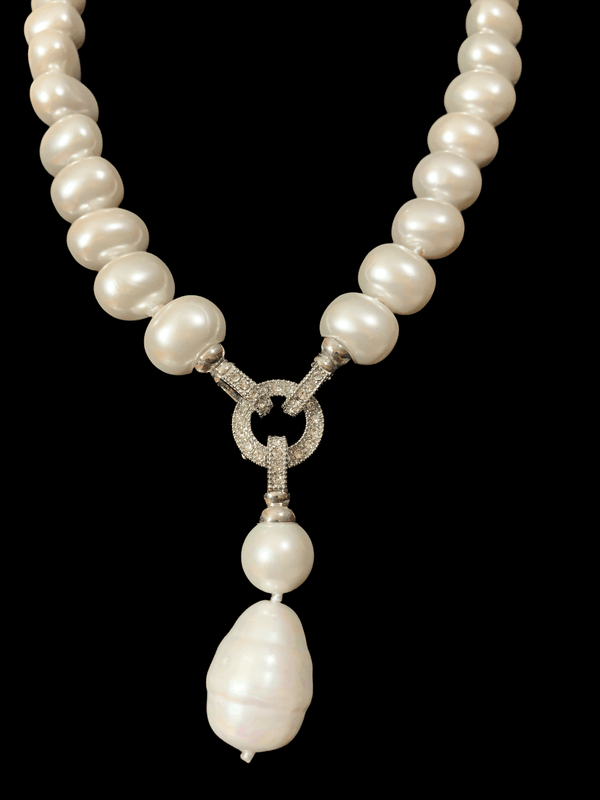 NS14 Pearl necklace set ( READY TO SHIP )