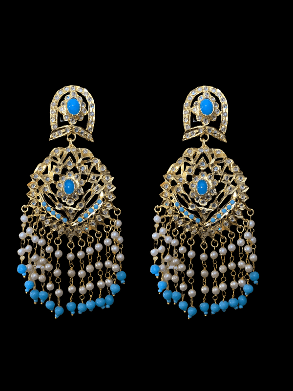 DER57 Adyaa earrings (feroza) (SHIPS IN 4 WEEKS )