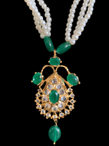 PS440 Jugni in shell pearls with green  beads ( READY TO SHIP)