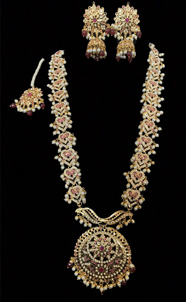 Sehba pearl rani haar in rubies ( SHIPS IN 4 WEEKS )